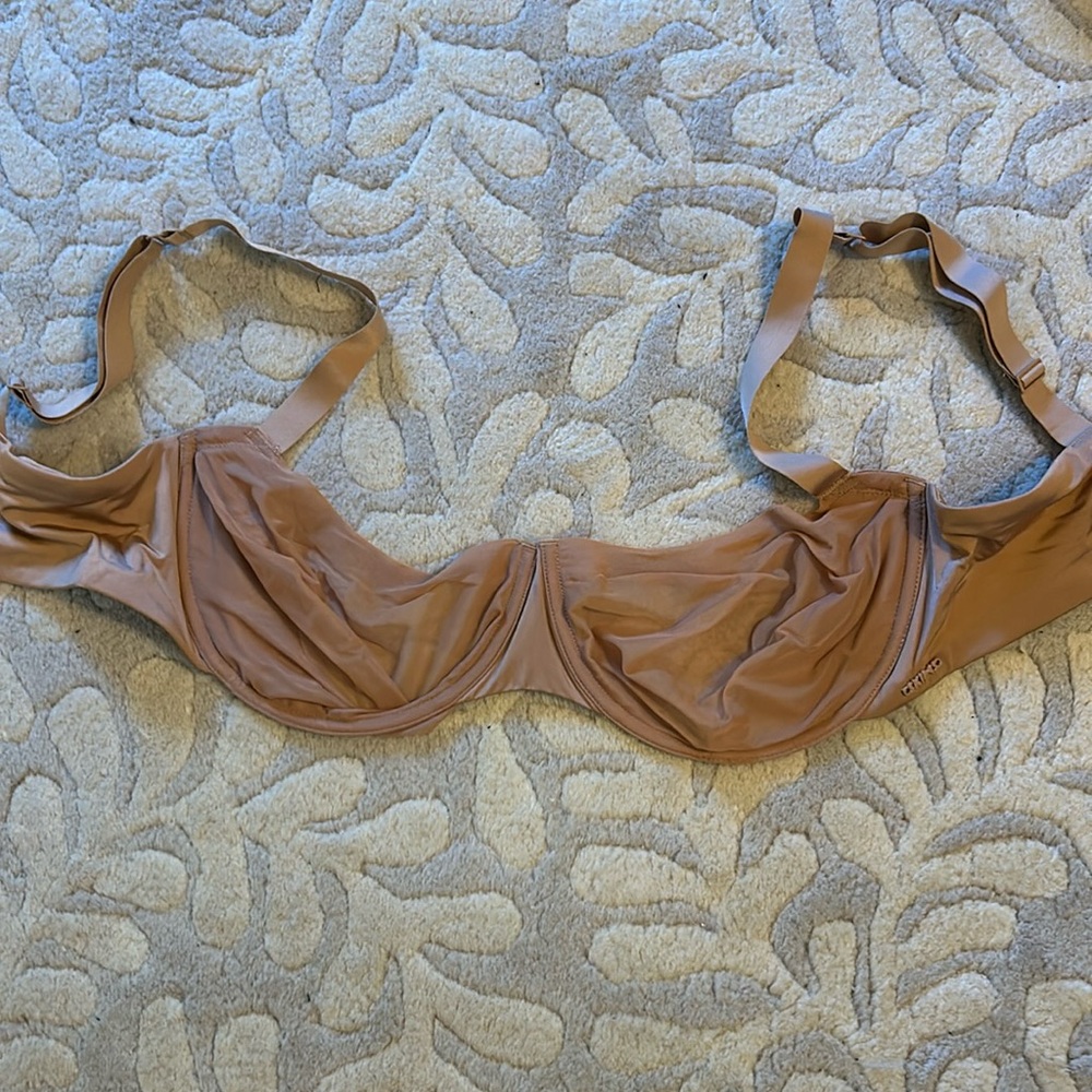 Tan skims never before worn bra